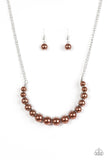 The FASHION Show Must Go On! - Brown Necklace - Box 2 - Brown