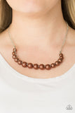 The FASHION Show Must Go On! - Brown Necklace - Box 2 - Brown