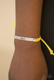 Careful What You Wish For - Yellow Pull String Bracelet