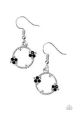 Double The Bubble - Black Earrings