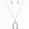 Teardrop Tease - Silver Necklace - Box 1 - Silver