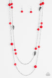 Hitting A GLOW Point - Red Necklace - Box 6 - Red