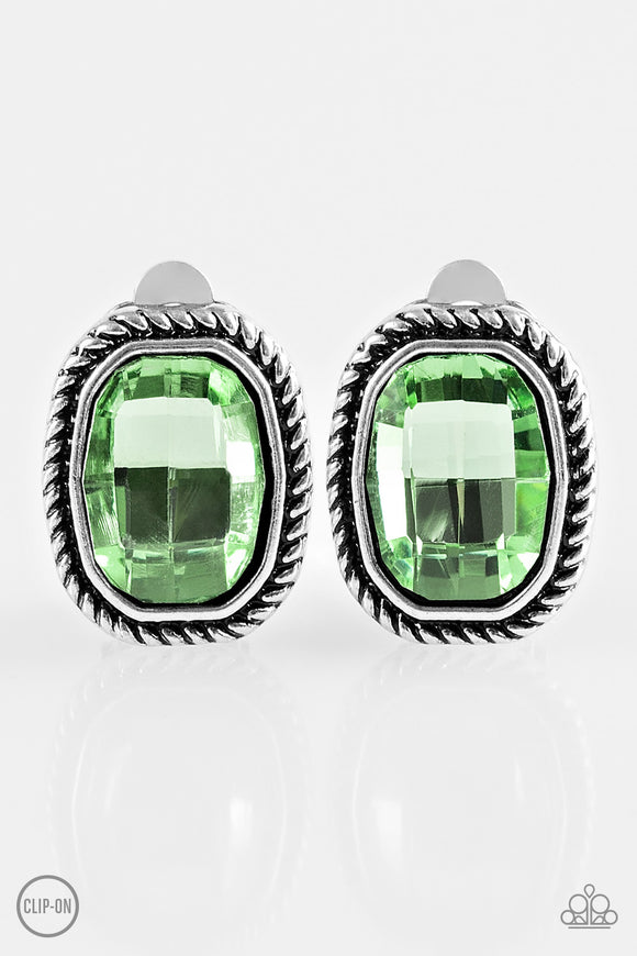 Beam Dream - Green Clip-On Earring - Box 1