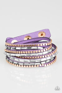 This Time With Attitude - Purple Urban Bracelet