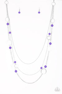 Beachside Babe - Purple Necklace - Box 4 - Purple