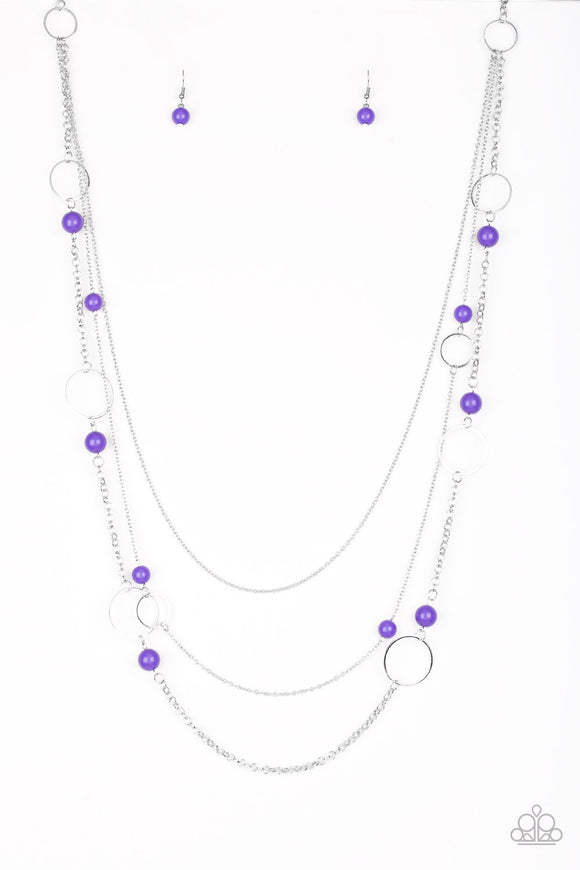 Beachside Babe - Purple Necklace - Box 4 - Purple