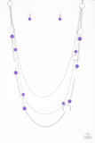 Beachside Babe - Purple Necklace - Box 4 - Purple