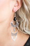 Progressively Pioneer - Black Earring