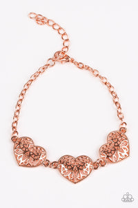Fond Of Hearts - Copper Bracelet