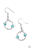 Double The Bubble - Blue Earrings