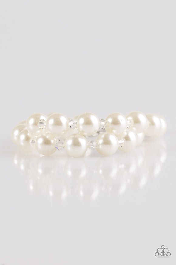 BALLROOM And Board - White Bracelet