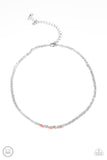 Retro Rainbow - Orange Necklace - Box 6 - Orange