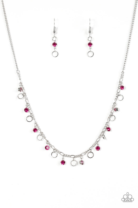 Dinner Party Demure - Pink Necklace - Box 4 - Pink