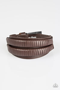 Highland Hiker - Brown/w Buckle Connector Men Bracelet - Men