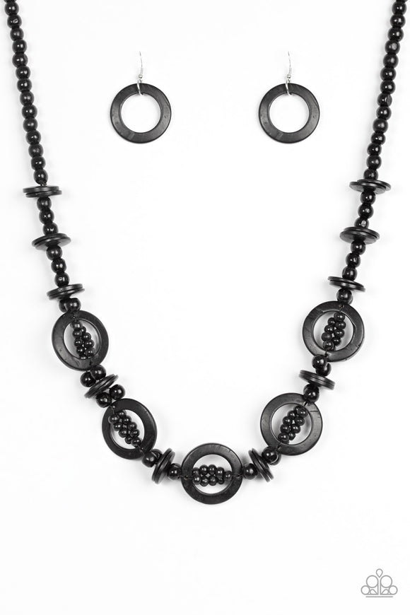 Fiji Foxtrot - Black Necklace - Box 11 - Black