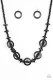 Fiji Foxtrot - Black Necklace - Box 7 - Black