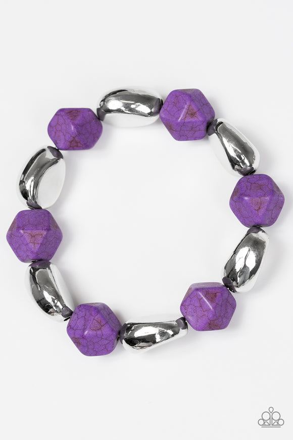 Rock Candy Canyons - Purple Bracelet