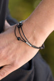 Mountain Treasure - Black Urban Pull Cord Bracelet