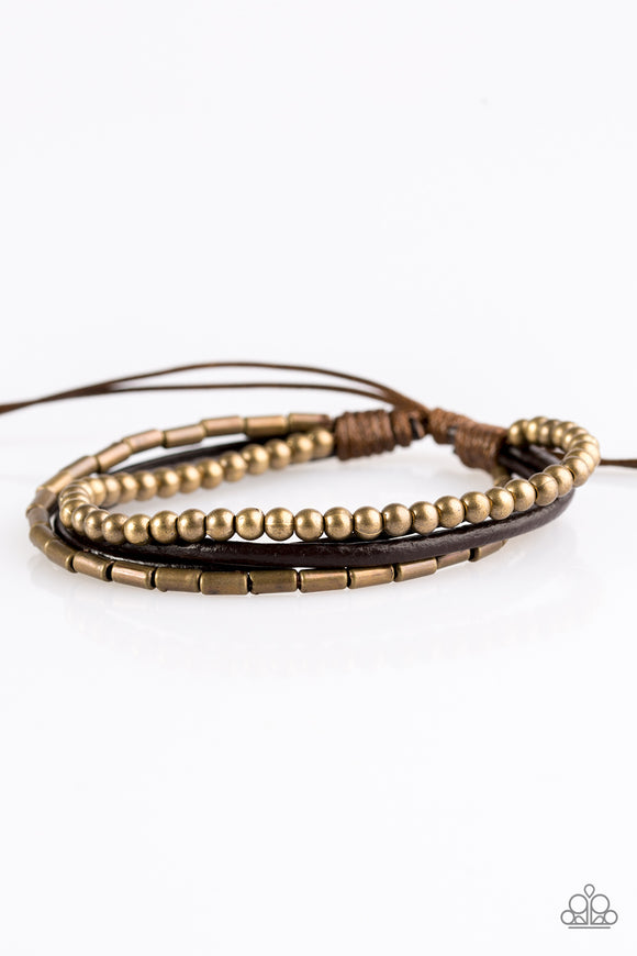 Gypsy Magic - Brass Urban Pull Cord Bracelet