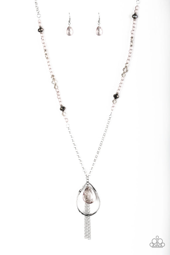 Teardroppin' Tassels - Silver Necklace - Box 3 - Silver