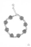 Wildflower Wonderland - Silver Bracelet - Clasp Silver Box