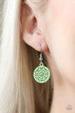 Colorfully Capricious - Green Earrings