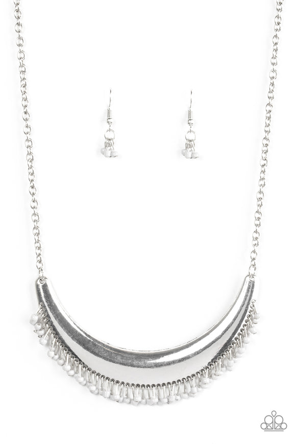 Fringe Out - Silver Necklace - Box 14 - Silver