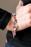 Pure LUXE - Red Clasp Bracelet