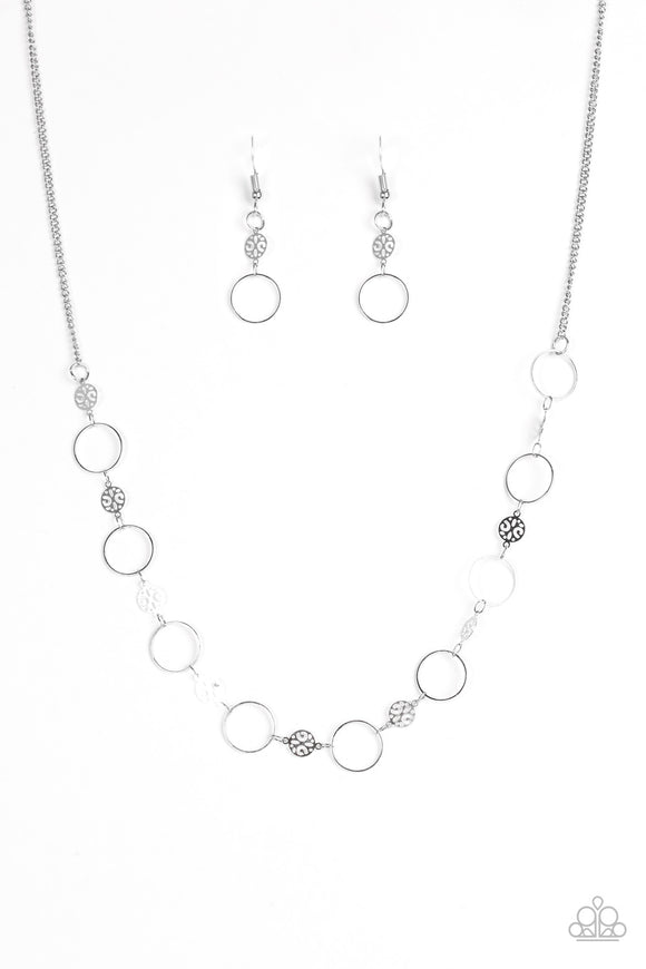 Demurely Dainty - Silver Necklace - Box 14 - Silver