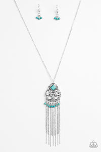 Whimsically Western - Blue Necklace - Box 3 - Blue