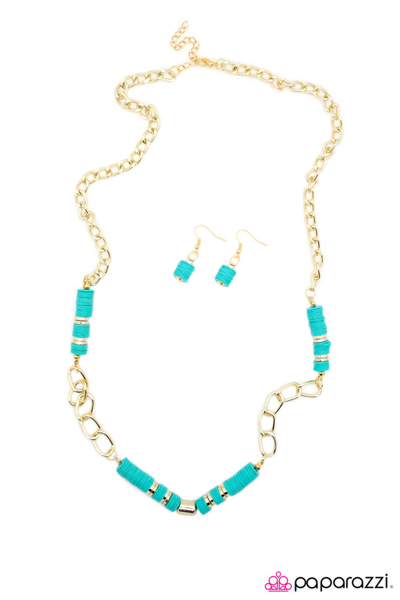 Splash Of Sophistication - Blue Necklace - Box 5 - Blue