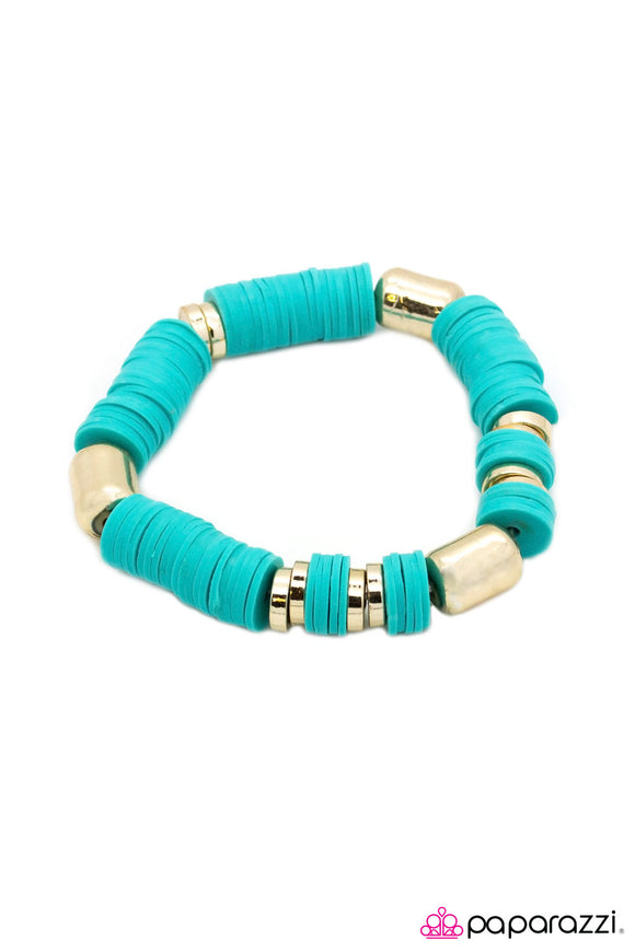 A New DISCovery - Blue Stretch Bracelet