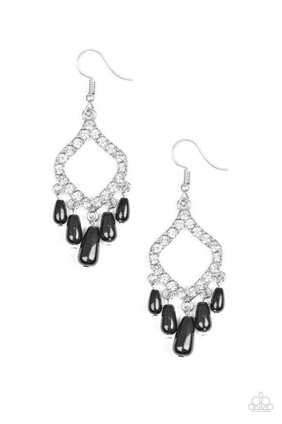 Divinely Diamond - Black Earring