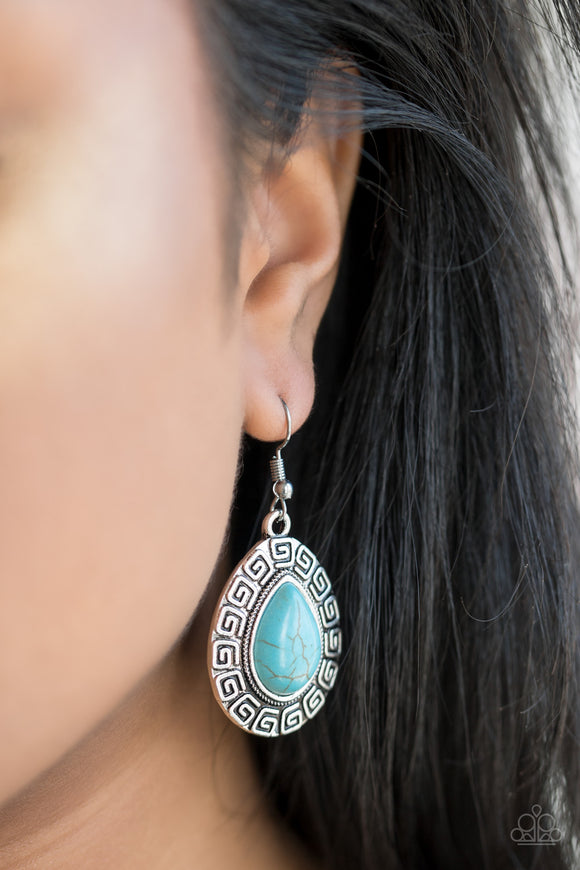 Tribal Tango - Blue Earrings