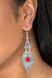 Drifting Dunes - Red Earring - Box RedE1