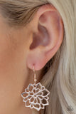 Darling Dahlia - Rose Gold Earrings