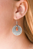 Majestically Mayan - Orange Earrings - Box OrangeE4