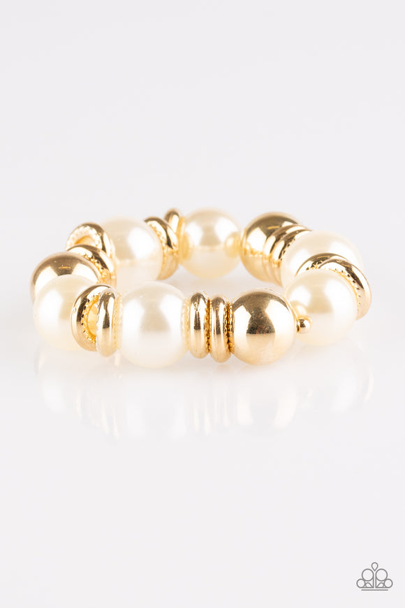 Rockin Rockefeller - Gold Stretch Bracelet - Stretch Gold Box