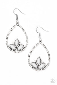 Lotus Laguna - Silver Earrings