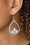 Lotus Laguna - Silver Earrings