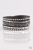 Rhinestone Rocker - Silver Urban Bracelet