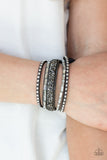 Rhinestone Rocker - Silver Urban Bracelet