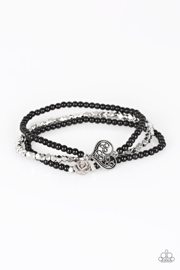 Lover's Loot - Black Bracelet - Box Stretch Black