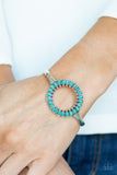 Divinely Desert - Blue Cuff Bracelet