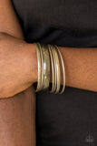 Sahara Shimmer - Brass Bangle Bracelet