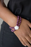 Posh And Posy - Purple Stretch Bracelet