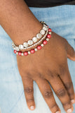 Girly Girl Glamour - Red Stretch Bracelet