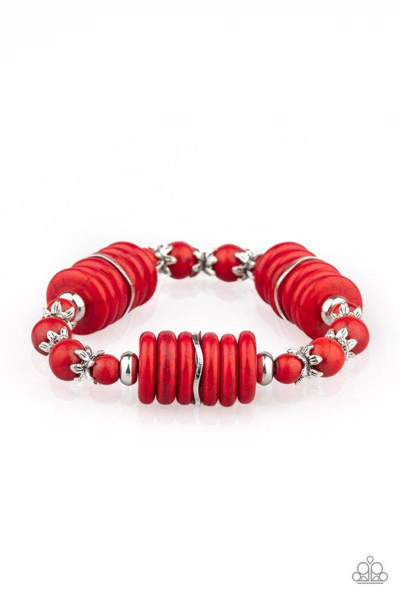 Sagebrush Serenade - Red Stretch Bracelet