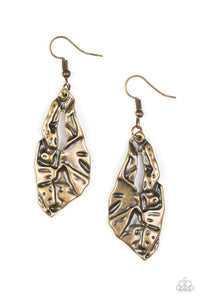 Cave Cavalier - Brass Earrings