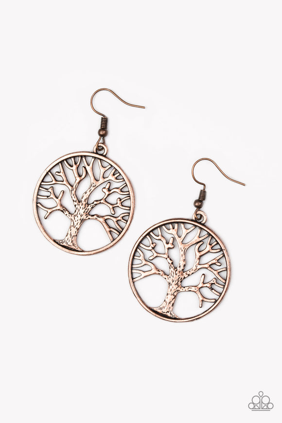 My TREEHOUSE Is Your TREEHOUSE - Copper Earring